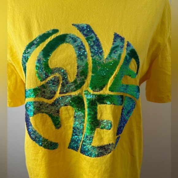 ALBERTA FERRETTI LOVE ME CREW NECK COTTON T-SHIRT Style ID 07031672_1027 - Picture 4 of 11